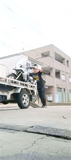 BMW R1200GS トラック🛻に積む
