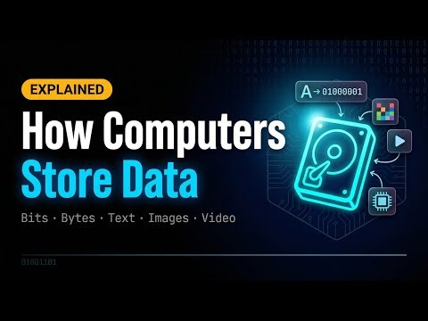 How Computers Store Data in Bits and Bytes — Explained for Beginners