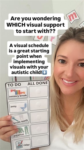 13K views · 58 reactions | Wondering where to start when using visual supports with your autistic child? For MOST families, a visual schedule is going to be the best place to start! Get all of my visual supports ⬇️ https://www.theautismconsultant.us/membership | The Autism Consultant | Facebook