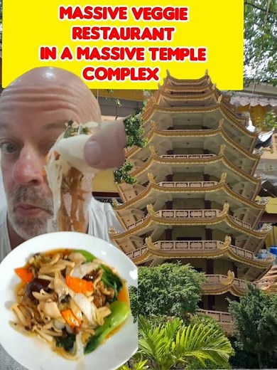 Inside one of Vietnam's biggest temples is a foodie nirvana.