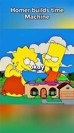 Homer builds Time Machine #simpsons #shorts #timemachine