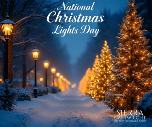 Happy first day of December! It's National Christmas Lights Day. How are you doing? ❄️ | Sierra Cartwright