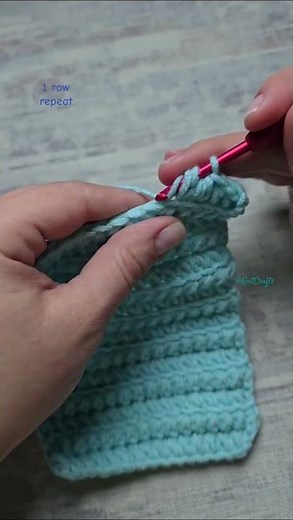 HDC2tog Stitch 1 Row Repeat Rib Crochet Pattern | Crochet Stitches #crochettutorial #easycrochet