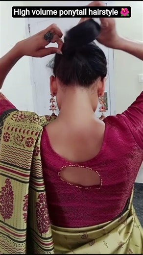 🌸 High volume ponytail hairstyle 🌺#viralvideo #trending #hairstyle