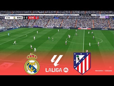 REAL MADRID vs ATLETICO MADRID Live | La Liga 2026 | 22 March 2026 | Simulation PES 2021 Gameplay