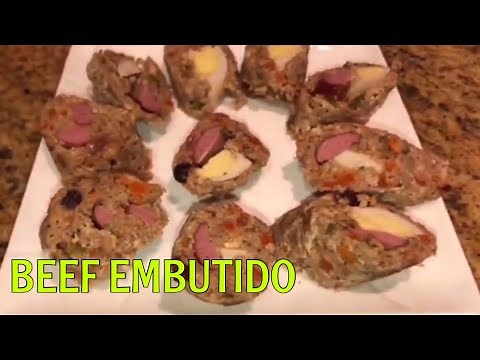 HOW TO COOK BEEF EMBUTIDO / FILIPINO STYLE MEAT LOAF