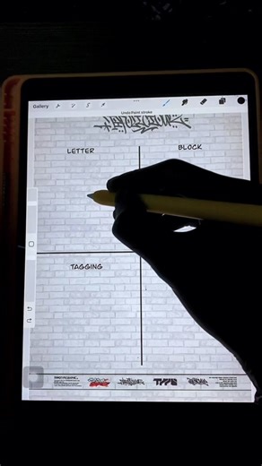 Create Simple Graffiti Letter 'C' in Procreate