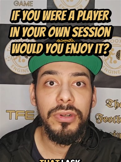 Would you enjoy being an athlete in your training environment? Would you enjoy having yourself as a coach? If the answer is no then change who are as a coach simple as that ❗️A lot of coaches are former pros, college players, semipros, or played the game for a long time. We've had environments we really loved and some not so much so really reflect and adapt as a coach❗️⚽️🧠 Coach Peña, The Football Engineer ⚽️🧠🛩 #thefootballengineer #explore #soccer #fyp #coaching