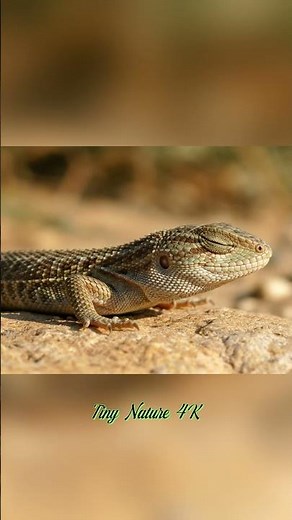 Desert Lizard Basking in the Sun | Stunning 4K Reptile Close-Up