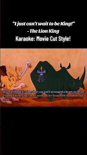 Karaoke: "I just can't wait to be king". With me (‪@AttemptedVoices‬ ) as Zazu. #TheLionKing