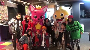 9.8K views · 153 reactions | #ThrowbackThursday Watch a video of Gen Halilintar visiting Pinkfong and Baby Shark this week! (plus, a sneak-peek of new Pinkfong goodies! ) Stay tuned to our page for upcoming #Pinkfong & #BabyShark goodies in #Indonesia! | Pinkfong | Facebook