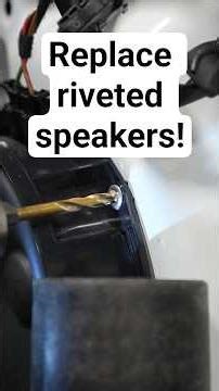 How to replace speakers that have rivets!