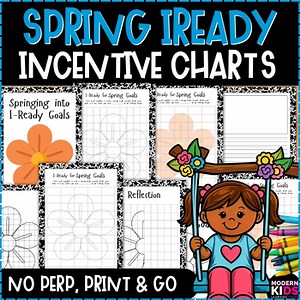 iReady Aligned Class Incentive Reward Charts - Data Tracker, Symmetry, No Prep