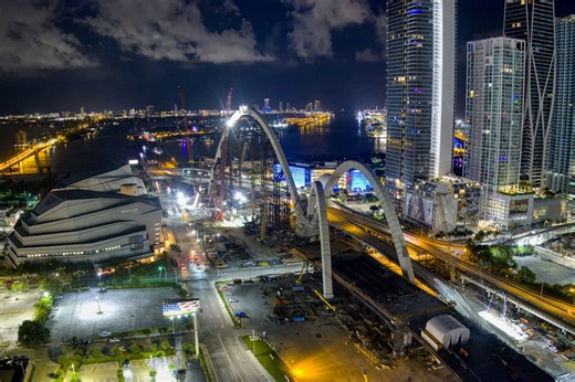 Miami Signature Bridge work progresses