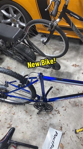I just got the #new #bike for the #motorizedbike #build that im #making #diy #hobbyist #minibike #pushbike #2stroke #moped #motorizedbicycle #motors #mechanic