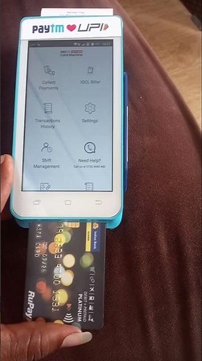 how to use credit card machine💳#shorts how to collect payment from Paytm POS machine ! Paytm machine