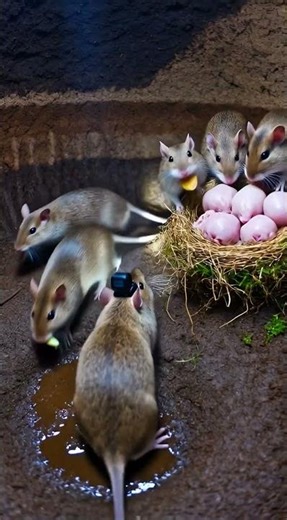 Undercover Mouse: Inside the Mysterious Underground Tunnel! 🐭🎥 #trending #wildlife #macroworld