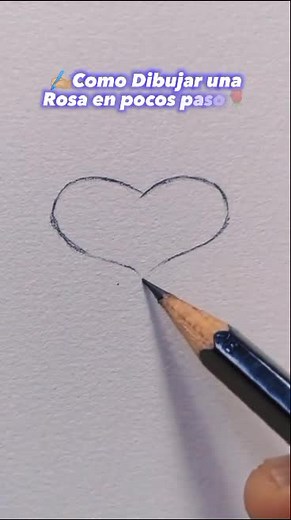 Tutorial de dibujo de una Rosa 🌹