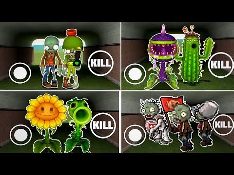 PLAYING AS ALL PvZ CHARACTERS In Garry's Mod! (Plants vs Zombies)