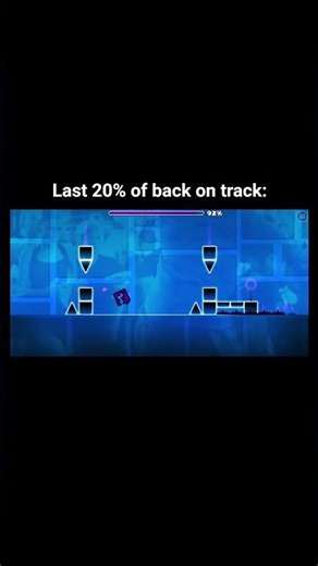back on track #gaming #funny #geometrydash #meme