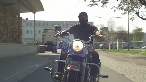 Motorcycle, Biker, Man. Free Stock Video