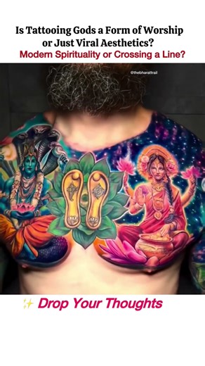 God Tattoos: Devotion or Just a Trend in Today’s Spiritual World? #spirituality #sanatandharma #fyp