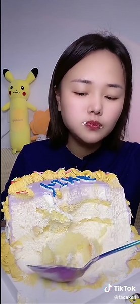 Chinese Mousse Cake Mukbang - Eating Sounds