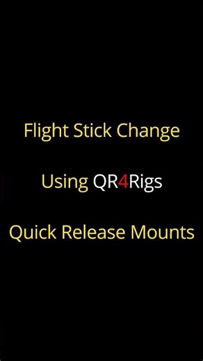 #winwing flight stick swap using QR4Rigs quick release mounts