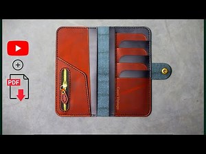 Leather Long Wallet easy to build, great to use - Pdf Pattern Download