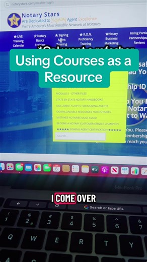 Using courses as ONE of your resources in your mobile notary and loan signing agent business #mobilenotary #notarystars #newmobilenotary #notarysigningagent