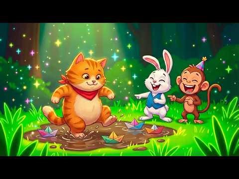 🌧️ Rain Rain Go Away + More Nursery Rhymes | Paper Boat Song & Animal Dance Compilation