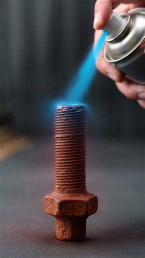 Spray vs Rust 🔥 Satisfying Bolt Cleaning