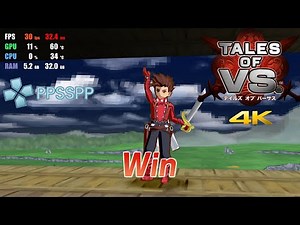 PPSSPP 1.11.3 | Tales of VS. 4K UHD | PSP Emulator Gameplay