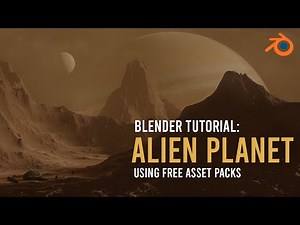 Create An Alien Landscape In 5 Minutes - Blender 2.8 Tutorial
