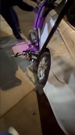 72v Surron Ran Over by Car! Car gets Stuck!