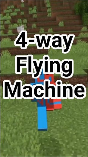 4-Way Flying Machine Tutorial 🇺🇸 #fypusa #minecraft