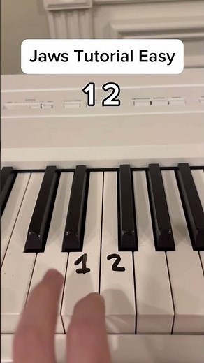 Jaws Tutorial Easy #piano #pianotutorial #easy