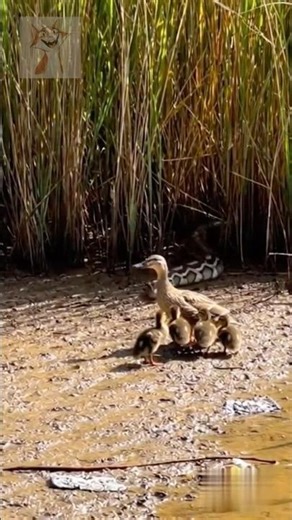 Mother DUCK VS Huge PYTHON–Instinct Takes Over🐍🔥 #wildlife