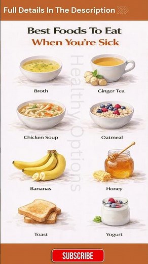 Best Foods to Eat When Sick for Faster Recovery #GetWellSoon #ImmuneSupport #HealthyEating