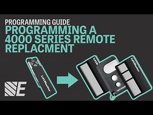 LiftMaster 4000 Series Remote Programming