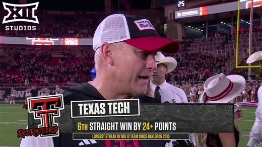 116K views · 2.4K reactions | What did we show? "A lot of fight" - Coach McGuire #Big12FB | Texas Tech Football | Big 12 Conference | Facebook
