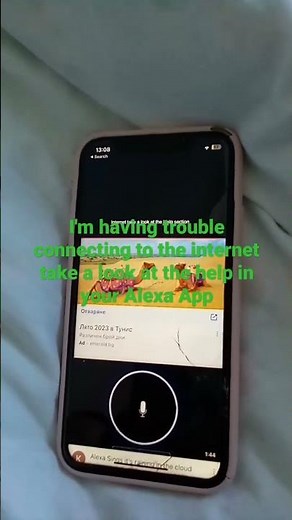 I'm having trouble connecting to the internet take a look at the help section In your Alexa app