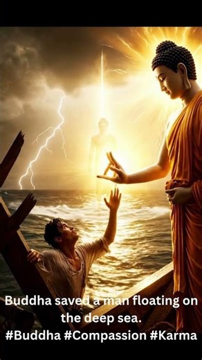 The Power of Faith: Buddha saved a man floating on the deep sea