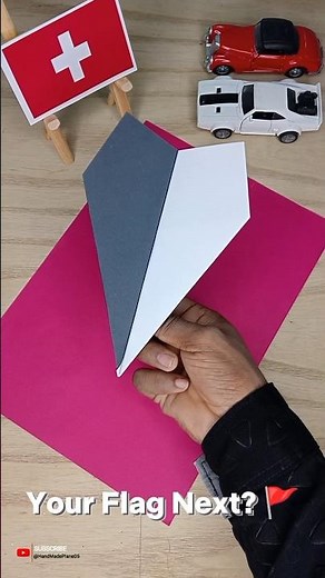 Easy Switzerland Flag Paper Plane | DIY Origami Airplane