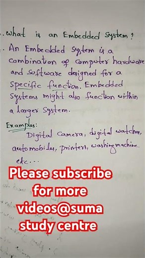 #What is an Embedded system # Examples of Embedded System # Short #