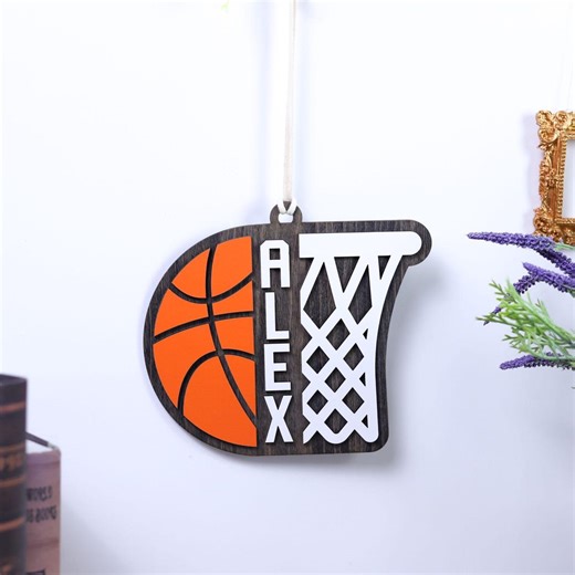 Personalized Basketball Name Sign, Custom Boys Bedroom Wall Decor, Basketball Hoop Nursery Decor, Kids Name Plaque, Sport Team Gift for Him - Etsy