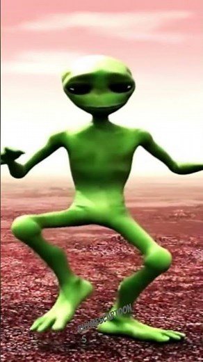 green Alien dance #funny #shortsviral