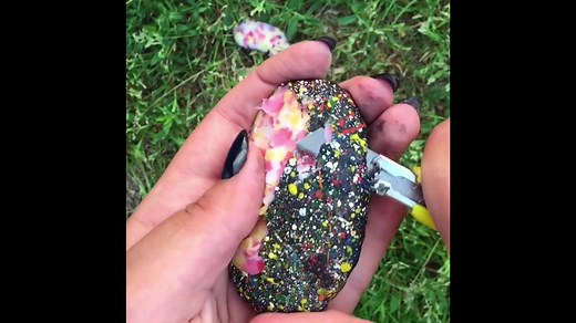 Colorful Round Soap Slicing