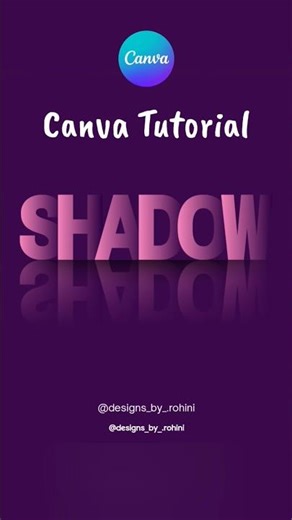 How to Create Shadow Text Effect in CANVA | FREE & EASY #shorts #viral #canva #canvatutorial