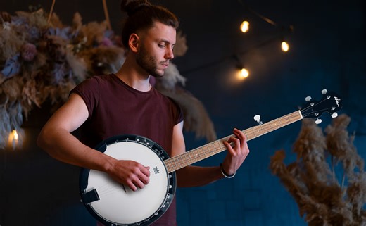 Watch ADM Acoustic Full Size 5 String Banjo Kit for Adult Beginner on Amazon Live